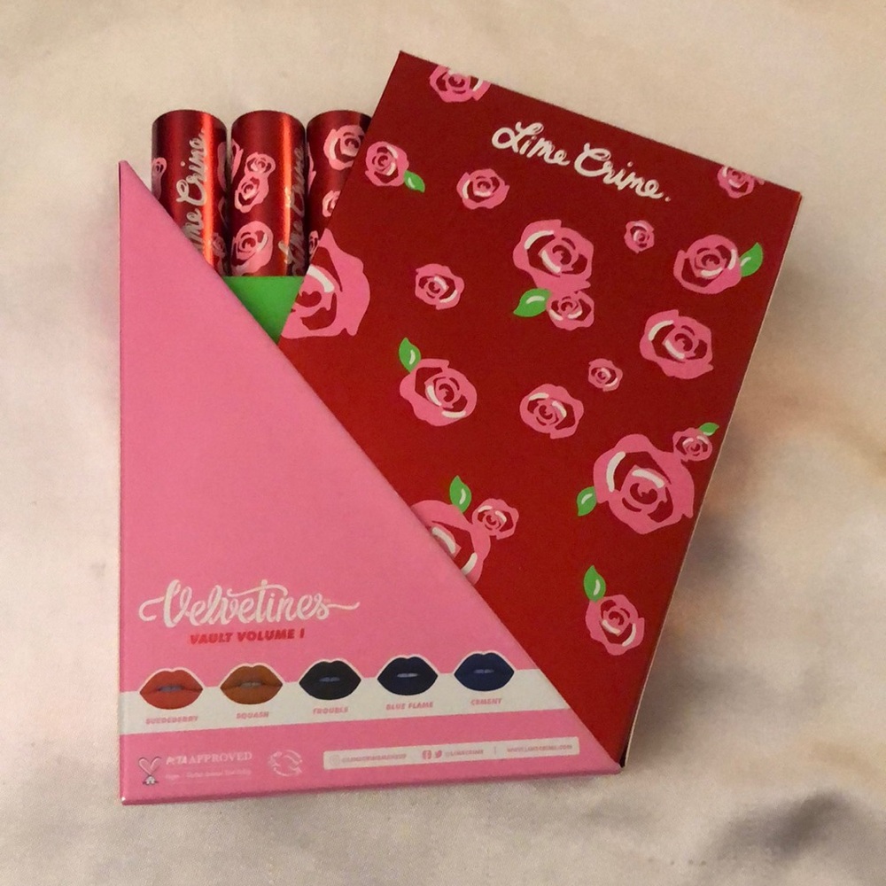 Lime Crime Velvetines Vault Volume 1 5 Full Size Liquid Lipstick Set NIB